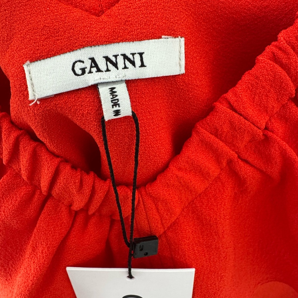Red Ruffled Women's Top - Picture 5 of 7